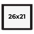 thumbnail image 1 of 26x21 Shadow Box Black Solid Wood Display Picture Frame | 1 Inch Rabbet Depth | | 1.375 Inch, 1 of 4