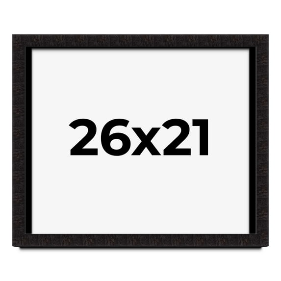 26x21 Shadow Box Black Solid Wood Display Picture Frame | 1 Inch Rabbet Depth | | 1.375 Inch