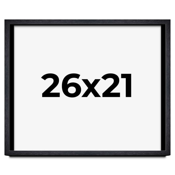 26x21 Shadow Box Frame Black | 1 Inches Deep Real Wood Farmhouse Shadowbox Display Frame | UV