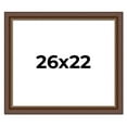 thumbnail image 1 of 26x22 Copper and Brown Real Wood Picture Frame Width 2 inches | Interior Frame Depth 0.5 inches |, 1 of 8