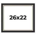 thumbnail image 1 of 26x22 Frame Black Real Wood Picture Frame Width 2.25 Inches | Interior Frame Depth 0.5 Inches |, 1 of 8