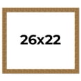 thumbnail image 1 of 26x22 Frame Black and Gold Distressed Solid Wood Sonoma Picture Frame | 1.625 Inch Moulding Width |, 1 of 8
