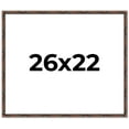 thumbnail image 1 of 26x22 Frame Brown Bamboo with Dark Coffee/Walnut Finish | Solid Wood Picture Frame Width 0.75, 1 of 8