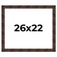 thumbnail image 1 of 26x22 Frame Brown Burl Real Wood Picture Frame Width 1.625 Inches | Interior Frame Depth 0.5 Inches, 1 of 8
