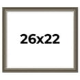 thumbnail image 1 of 26x22 Frame Brown Solid Wood Picture Frame | 1.75 Inch Moulding Width | Austin Frame Complete with, 1 of 8