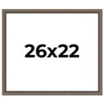 thumbnail image 1 of 26x22 Frame Silver Real Wood Picture Frame Width 1.25 Inches | Interior Frame Depth 0.5 Inches |, 1 of 8