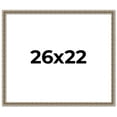 thumbnail image 1 of 26x22 Frame Silver Versailles Ornate Solid Wood Picture Frame | 1 Inch Moulding Width | Interior, 1 of 8