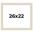 thumbnail image 1 of 26x22 Frame White Real Wood Picture Frame Width 1.75 inches | Interior Frame Depth 0.5 inches |, 1 of 8