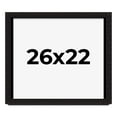 thumbnail image 1 of 26x22 Shadow Box Black Solid Wood Display Picture Frame | 1 Inch Rabbet Depth | | 1.375 Inch, 1 of 4
