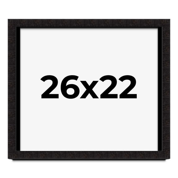 26x22 Shadow Box Black Solid Wood Display Picture Frame | 1 Inch Rabbet Depth | | 1.375 Inch