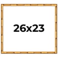 thumbnail image 1 of 26x23 Frame Gold Bamboo Solid Wood Picture Frame | 0.75 Inch Moulding Width | Interior Frame Depth, 1 of 8