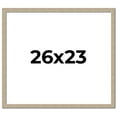 thumbnail image 1 of 26x23 Frame Grey Solid Wood Picture Frame Width 1 Inches | Interior Frame Depth 0.5 Inches |, 1 of 8