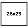 thumbnail image 1 of 26x23 Frame Silver Real Wood Picture Frame Width 1.25 Inches | Interior Frame Depth 0.75 Inches |, 1 of 8