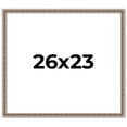 thumbnail image 1 of 26x23 Frame Silver Versailles Ornate Solid Wood Picture Frame | 1 Inch Moulding Width | Interior, 1 of 8