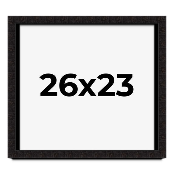 26x23 Shadow Box Black Solid Wood Display Picture Frame | 1 Inch Rabbet Depth | | 1.375 Inch