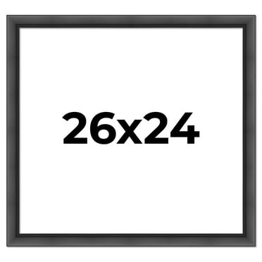 26x24 Frame Black Passaggi Solid Wood Picture Frame Width 1.5 Inches | Interior Depth 0.5 Inches |