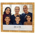thumbnail image 1 of 26x24 Frame Gold Bamboo Solid Wood Picture Frame | 1 Inch Moulding Width | Interior Frame Depth, 1 of 8