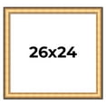thumbnail image 1 of 26x24 Frame Gold Plein Aire Solid Wood Picture Frame Width 2 Inches | Interior Frame Depth 0.5, 1 of 8