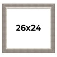 thumbnail image 1 of 26x24 Frame Grey Real Wood Picture Frame Width 2.75 Inches | Interior Frame Depth 0.5 Inches |, 1 of 8