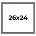 thumbnail image 1 of 26x24 Frame Silver Black Rustic Sonoma Solid Wood Picture Frame | 1.5 Inch Moulding Width |, 1 of 8