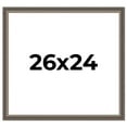 thumbnail image 1 of 26x24 Frame Silver Real Wood Picture Frame Width 1.25 Inches | Interior Frame Depth 0.5 Inches |, 1 of 8