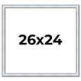 thumbnail image 1 of 26x24 Frame Sterling Silver Solid Wood Picture Frame | 1.25 Inch Moulding Width | 0.75 Inch, 1 of 8
