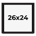 thumbnail image 1 of 26x24 Shadow Box Black Solid Wood Display Picture Frame | 1 Inch Rabbet Depth | | 1.375 Inch, 1 of 4
