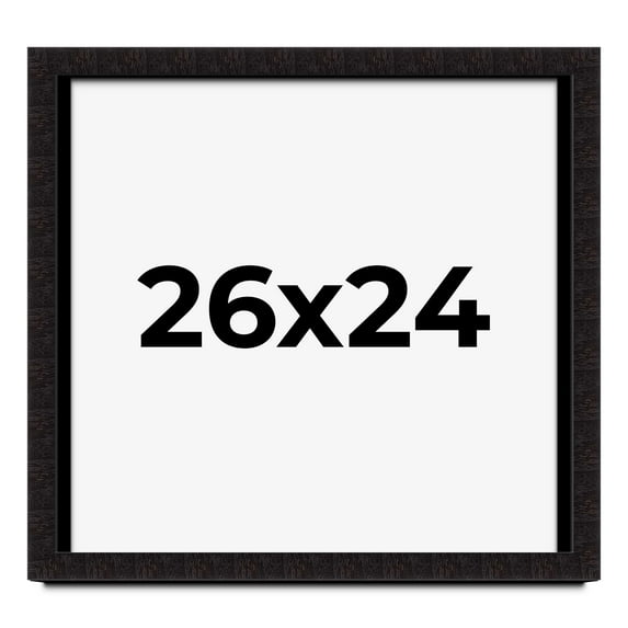 26x24 Shadow Box Black Solid Wood Display Picture Frame | 1 Inch Rabbet Depth | | 1.375 Inch