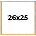 thumbnail image 1 of 26x25 Frame Beaded Gold Solid Wood Picture Frame | 0.75 Inches Moulding Width | Liscio Oro, 1 of 8