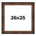 thumbnail image 1 of 26x25 Frame Brown Walnut Gold Ornate Trim Solid Wood Plein Air Picture Frame | 3 Inch Moulding, 1 of 8