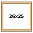 thumbnail image 1 of 26x25 Frame Gold Plein Aire Solid Wood Picture Frame Width 2 Inches | Interior Frame Depth 0.5, 1 of 8