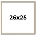 thumbnail image 1 of 26x25 Frame Grey Solid Wood Picture Frame Width 1 Inches | Interior Frame Depth 0.5 Inches |, 1 of 8