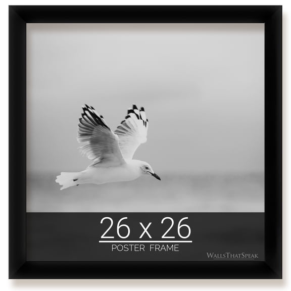 26x26 Black Picture Frame for Puzzles Posters Photos or Artwork