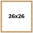 thumbnail image 1 of 26x26 Frame Beige Real Wood Picture Frame Width 1.25 inches | Interior Frame Depth 0.5 inches |, 1 of 8