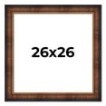 thumbnail image 1 of 26x26 Frame Brown Walnut Gold Ornate Trim Solid Wood Plein Air Picture Frame | 3 Inch Moulding, 1 of 8