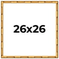 thumbnail image 1 of 26x26 Frame Gold Bamboo Solid Wood Picture Frame | 1 Inch Moulding Width | Interior Frame Depth, 1 of 8