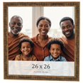 thumbnail image 1 of 26x26 Frame Gold Kingsley Distressed Solid Wood Picture Frame Width 0.75 Inches | Interior Frame, 1 of 8