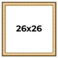 thumbnail image 1 of 26x26 Frame Gold Plein Aire Solid Wood Picture Frame Width 2 Inches | Interior Frame Depth 0.5, 1 of 8