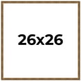 thumbnail image 1 of 26x26 Frame Gold Solid Wood Picture Frame Includes UV Acrylic Plexiglass, Acid Free Foam Backing, 1 of 8