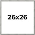 thumbnail image 1 of 26x26 Frame Silver Grey Distressed Solid Wood Picture Frame | 0.75 Inch Moulding Width | Interior, 1 of 8