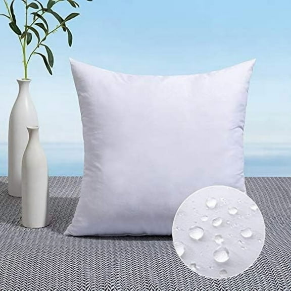 26x26 Pillow Insert Throw Pillow Insert, Outdoor Pillows Water-Resistant Premium Outdoor Pillow Stuffer Sham Square for Couch Sofa Patio Furniture Cushion Porch Swing