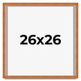 thumbnail image 1 of 26x26 Shadow Box Frame Brown | 0.875 Inches Deep Real Wood Contemporary Shadowbox Display Frame |, 1 of 6