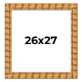 thumbnail image 1 of 26x27 Frame Beige Real Wood Picture Frame Width 3 inches | Interior Frame Depth 0.5 inches |, 1 of 8
