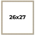 thumbnail image 1 of 26x27 Frame Grey Solid Wood Picture Frame Width 1 Inches | Interior Frame Depth 0.5 Inches |, 1 of 8