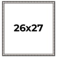 thumbnail image 1 of 26x27 Frame Silver Real Wood Picture Frame Width 1.125 Inches | Interior Frame Depth 0.5 Inches |, 1 of 8