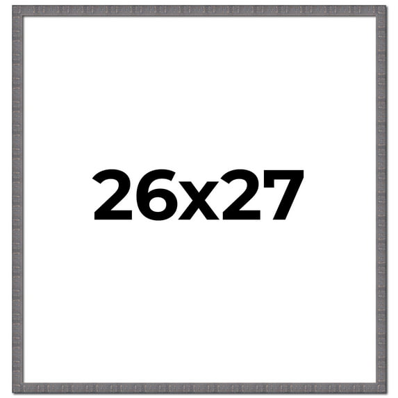 26x27 Frame Slate Blue Distressed Rustic Solid Wood Picture Frame | 0.75 Inch Moulding Width |