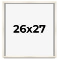 thumbnail image 1 of 26x27 Frame White Wheat Solid Wood Picture Frame | Moulding Width 0.75 Inches | Interior Depth 0.5, 1 of 8