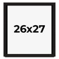 thumbnail image 1 of 26x27 Shadow Box Black Solid Wood Display Picture Frame | 1 Inch Rabbet Depth | | 1.375 Inch, 1 of 4