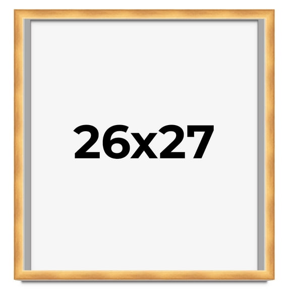 26x27 Shadow Box Bronze Cross-Brushed Display Frame | 1.625 Inches Deep Solid Wood | UV Resistant