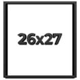 thumbnail image 1 of 26x27 Shadow Box Frame Black | 1 inches Deep Real Wood Contemporary Shadowbox Display Frame | UV, 1 of 8